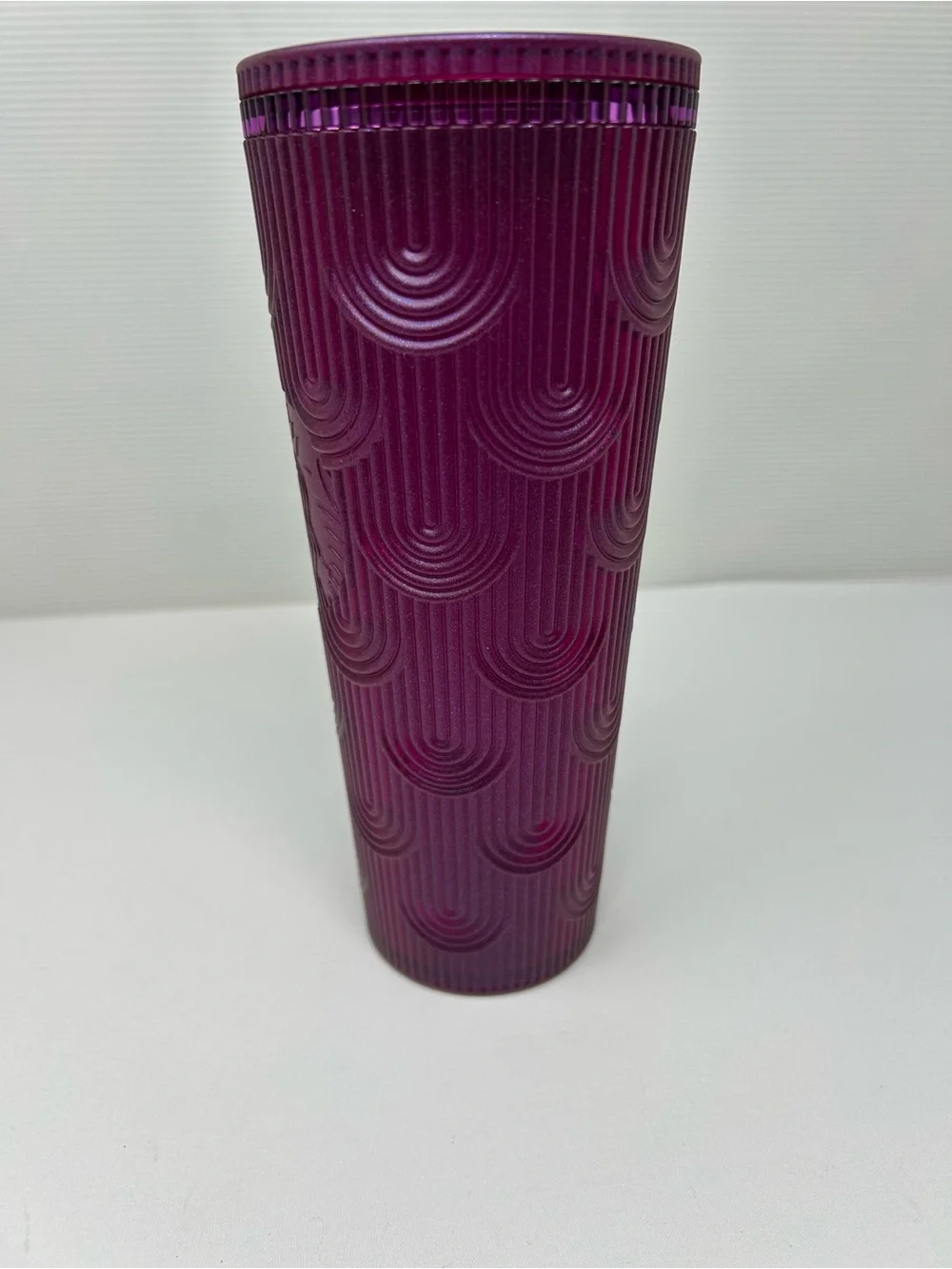 Starbucks Spring PURPLE Pearl Shell Mermaid Siren Scales Venti Tumbler 24oz